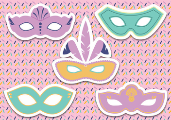 Carnival Mask Vector - vector #438223 gratis
